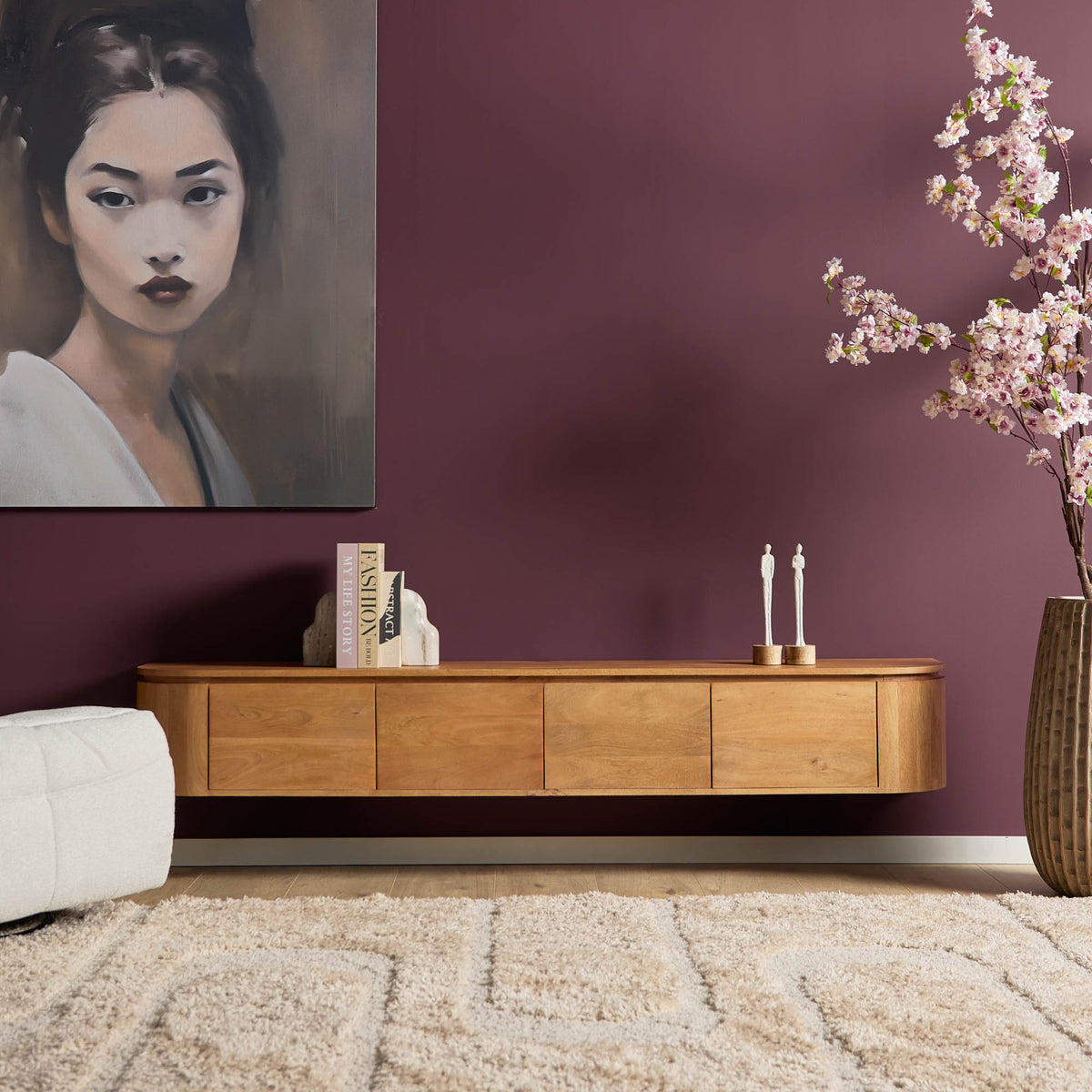 Tv meubel Excellent Naturel | 200 cm