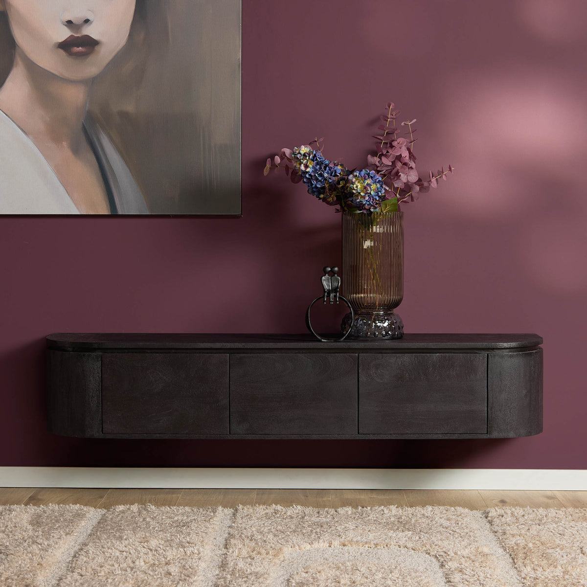 Tv  meubel Excellent Black | 160 cm