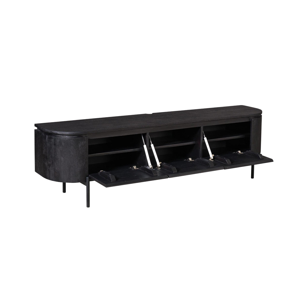 TV-Lowboard Excellent Schwarz | 160 cm