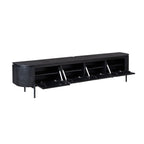 TV-Lowboard Excellent Schwarz | 200 cm