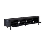TV-Lowboard Excellent Schwarz | 240 cm