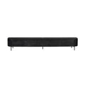 TV-Lowboard Excellent Schwarz | 280 cm