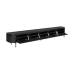 TV-Lowboard Excellent Schwarz | 280 cm