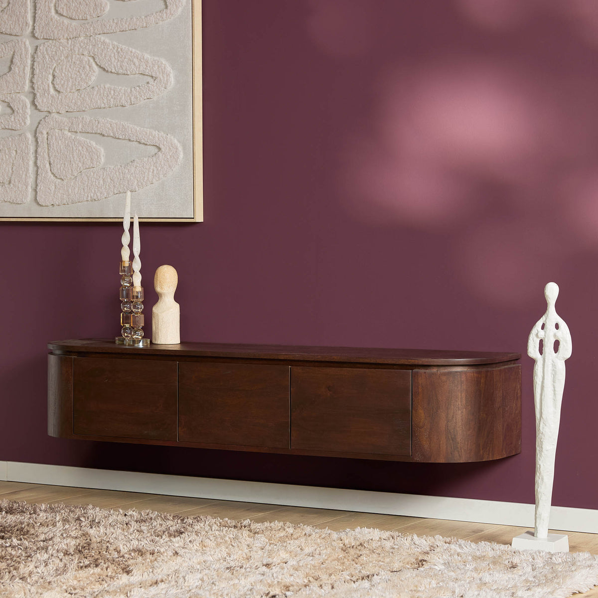 Meuble TV Excellent marron | 160 cm