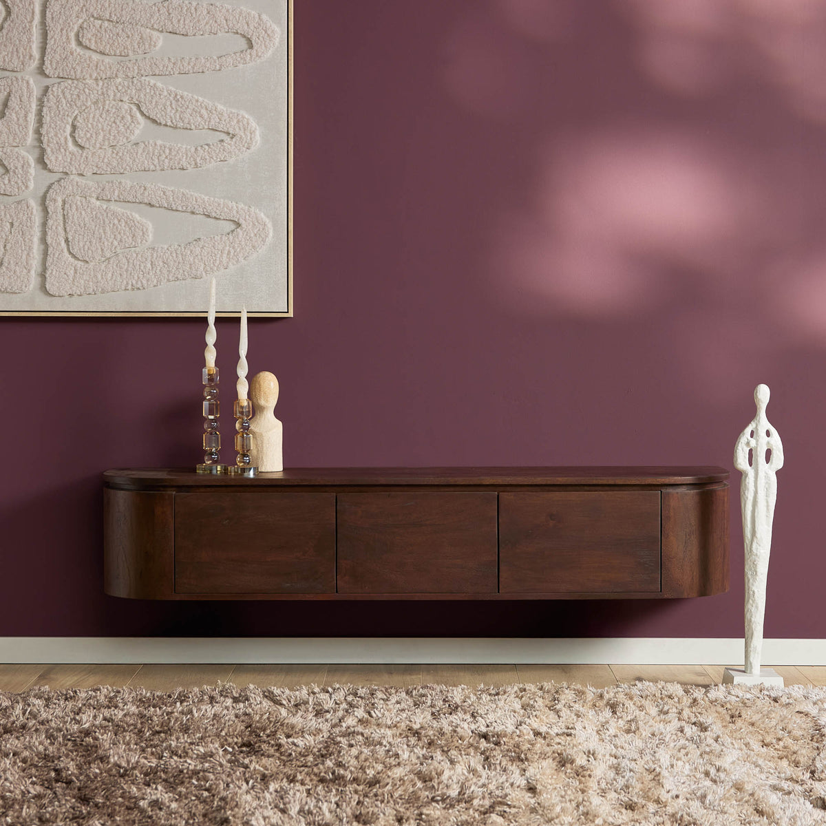 Meuble TV Excellent marron | 160 cm