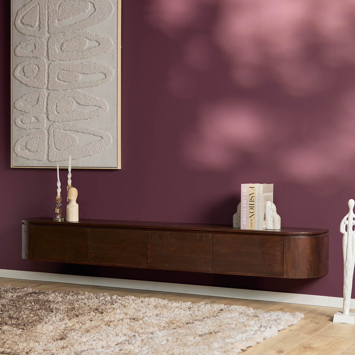 Meuble TV Excellent marron | 240 cm