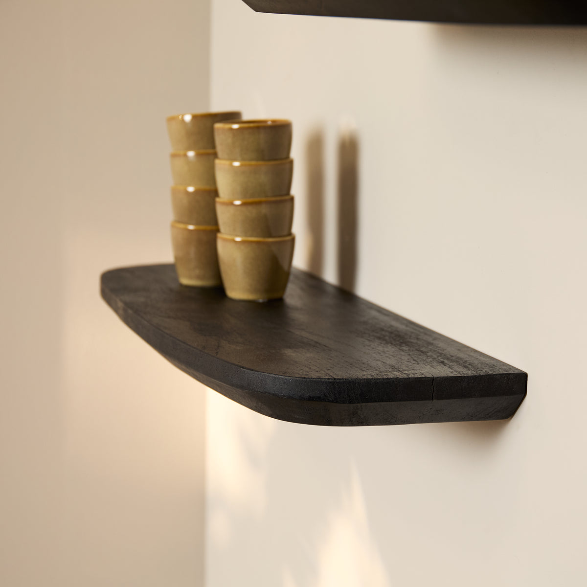 Wandplank Gusta Black | 60 cm | Set van 3
