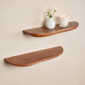 Wandplank Live edge |  60 cm | Set van 2