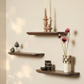 Wandplank Gusta Brown | 60 cm | Set van 3