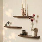 Wandplank Gusta Brown | 60 cm | Set van 3
