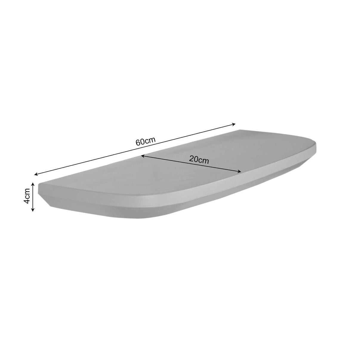 Wandplank Gusta Brown | 60 cm | Set van 3
