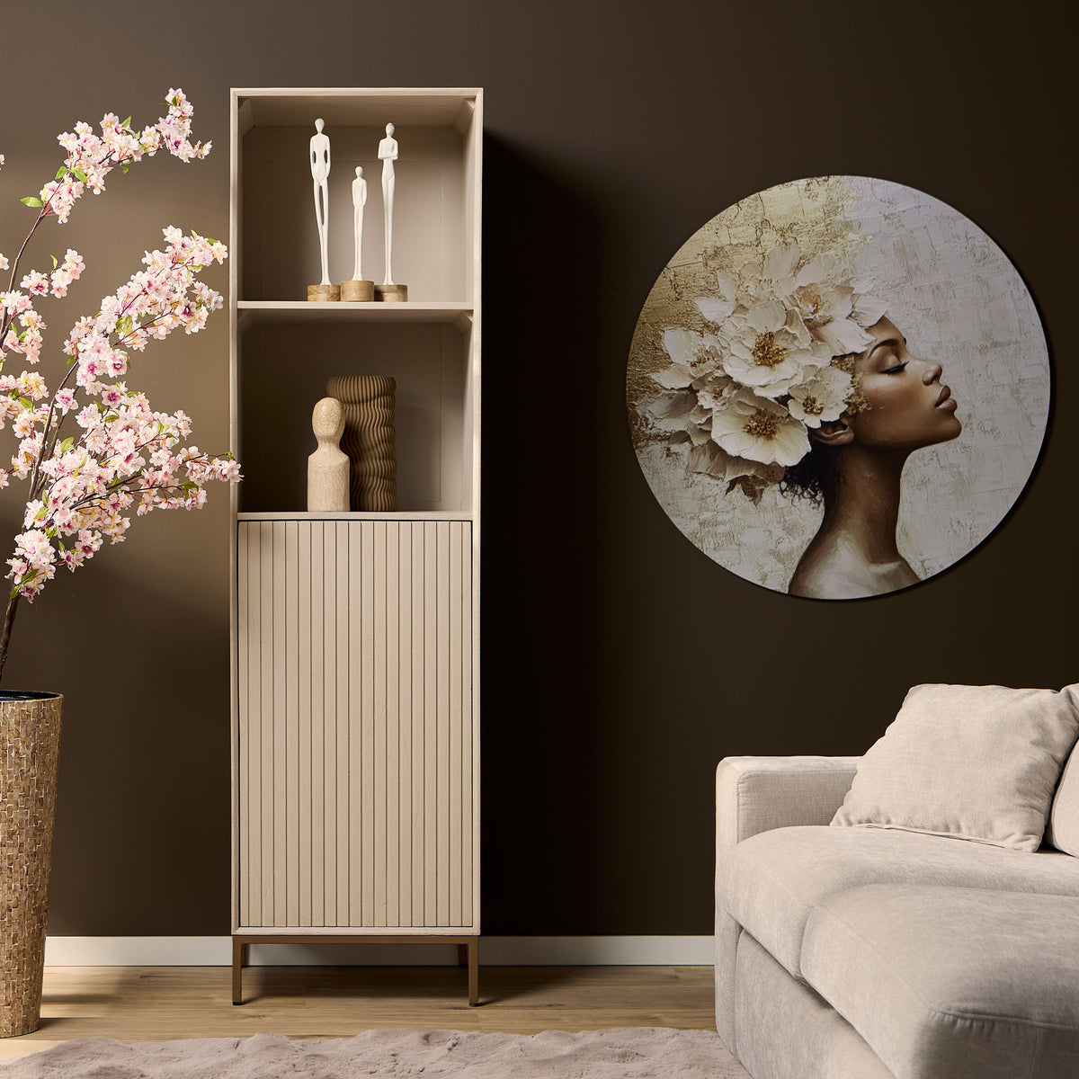 Boekenkast Madison Sand | 55 cm