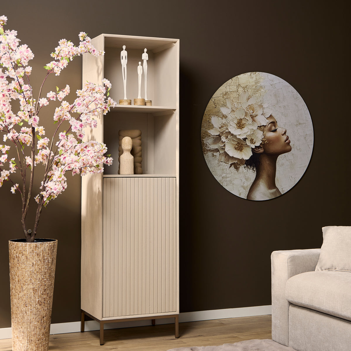Boekenkast Madison Sand | 55 cm
