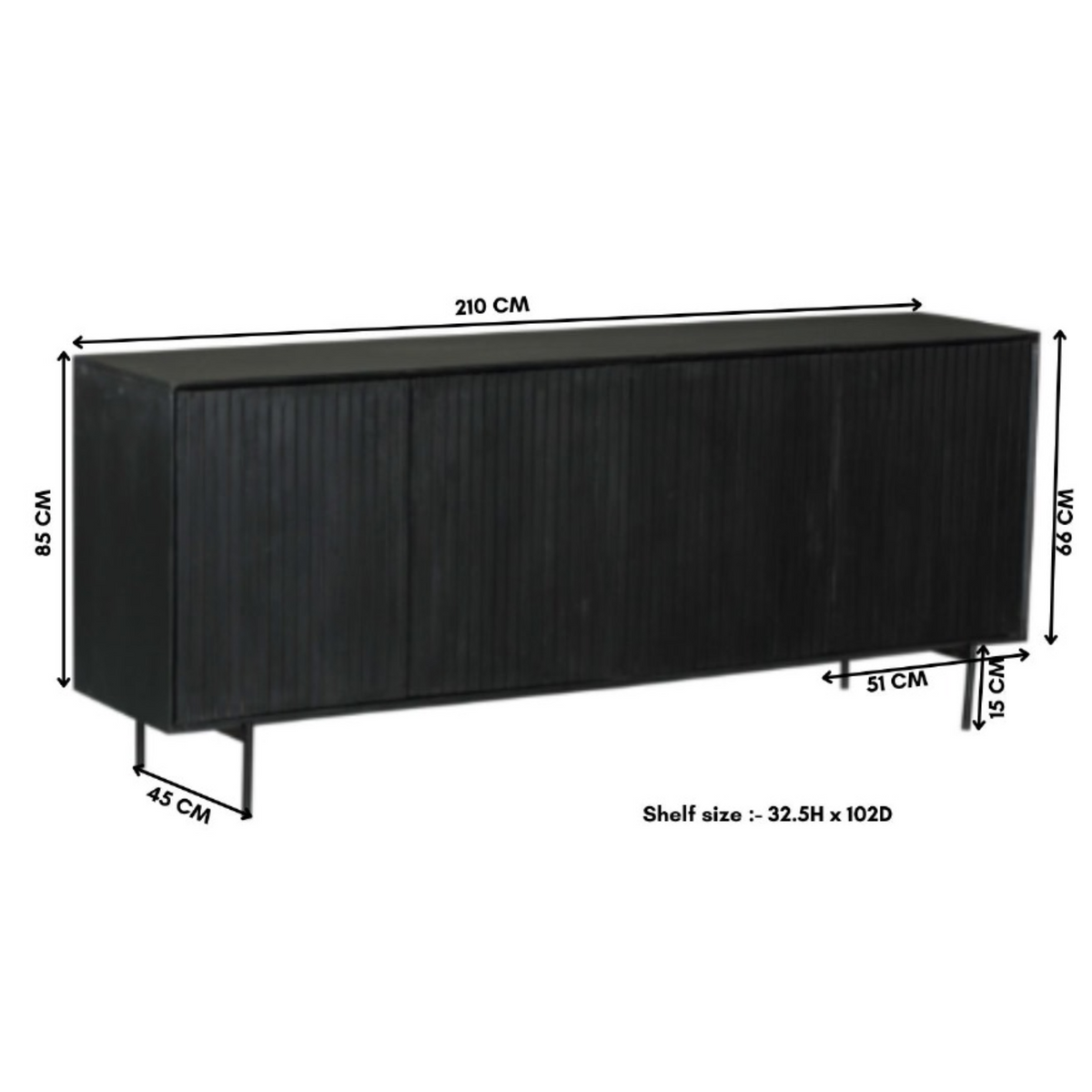 Dressoir Madison | 210 cm