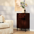 Range-bouteilles Madison marron | 55 cm