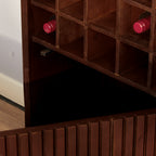 Range-bouteilles Madison marron | 55 cm
