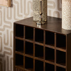 Range-bouteilles Madison marron | 55 cm