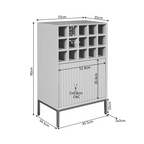Range-bouteilles Madison marron | 55 cm