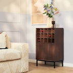 Range-bouteilles Madison marron | 55 cm