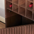 Range-bouteilles Madison marron | 55 cm