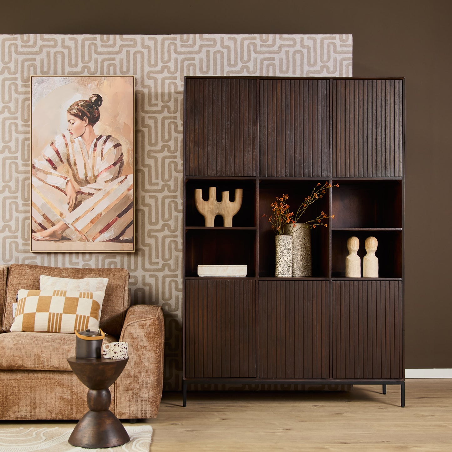 Vakkenkast Madison XL Brown| 135 cm