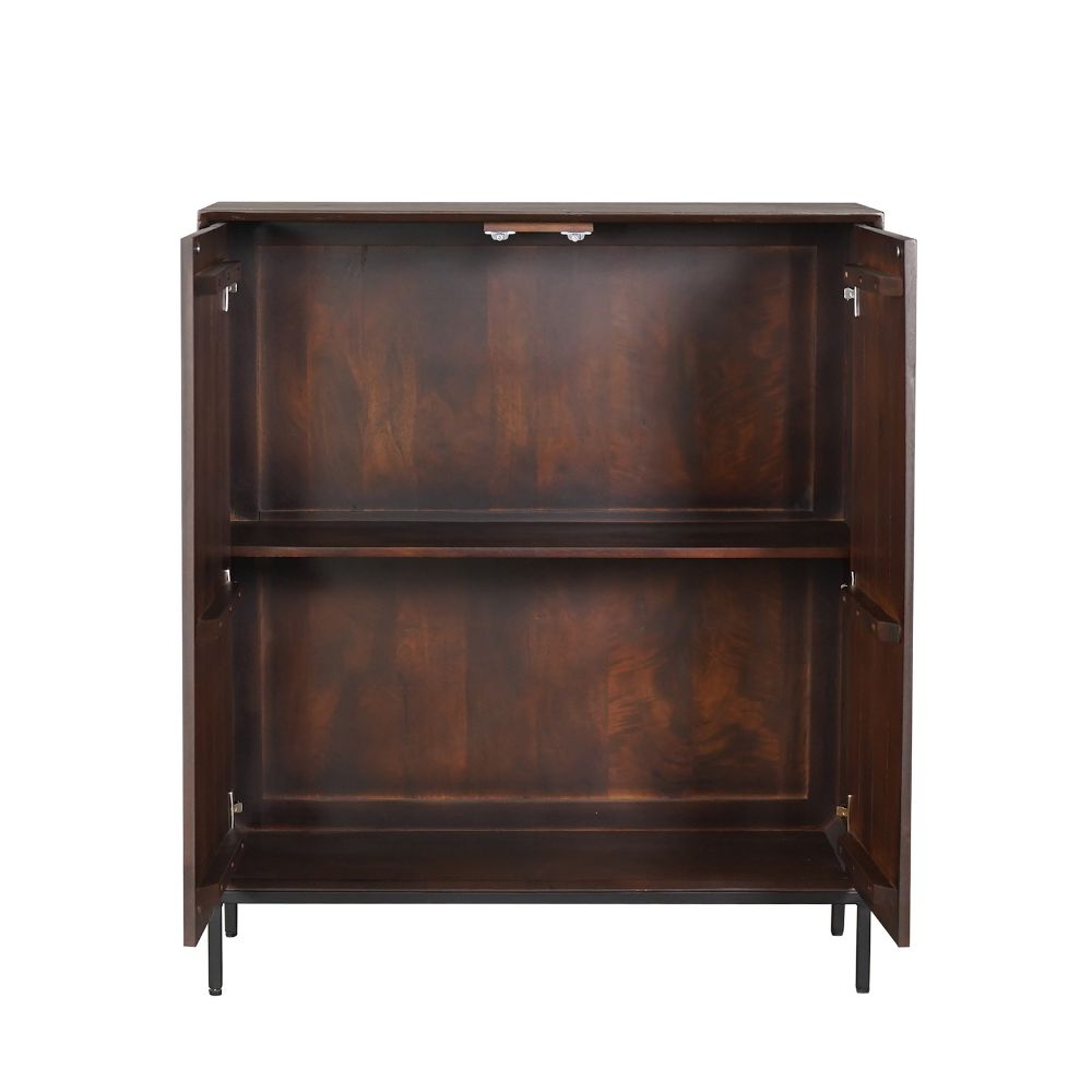 Kabinet kast Madison Bruin Mangohout 100 cm