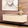 Meuble TV suspendu Madison sable | 120 cm
