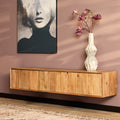 Meuble TV suspendu Madison naturel | 160 cm
