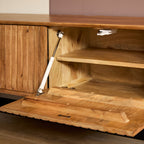 Meuble TV suspendu Madison naturel | 200 cm