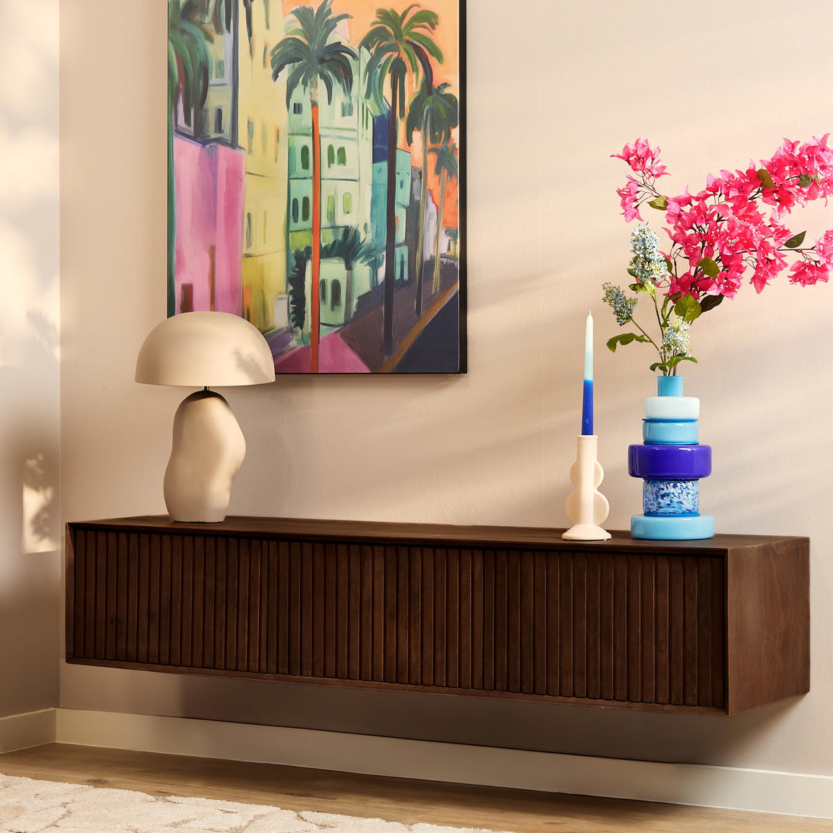Zwevend tv meubel Madison Brown | 160 cm