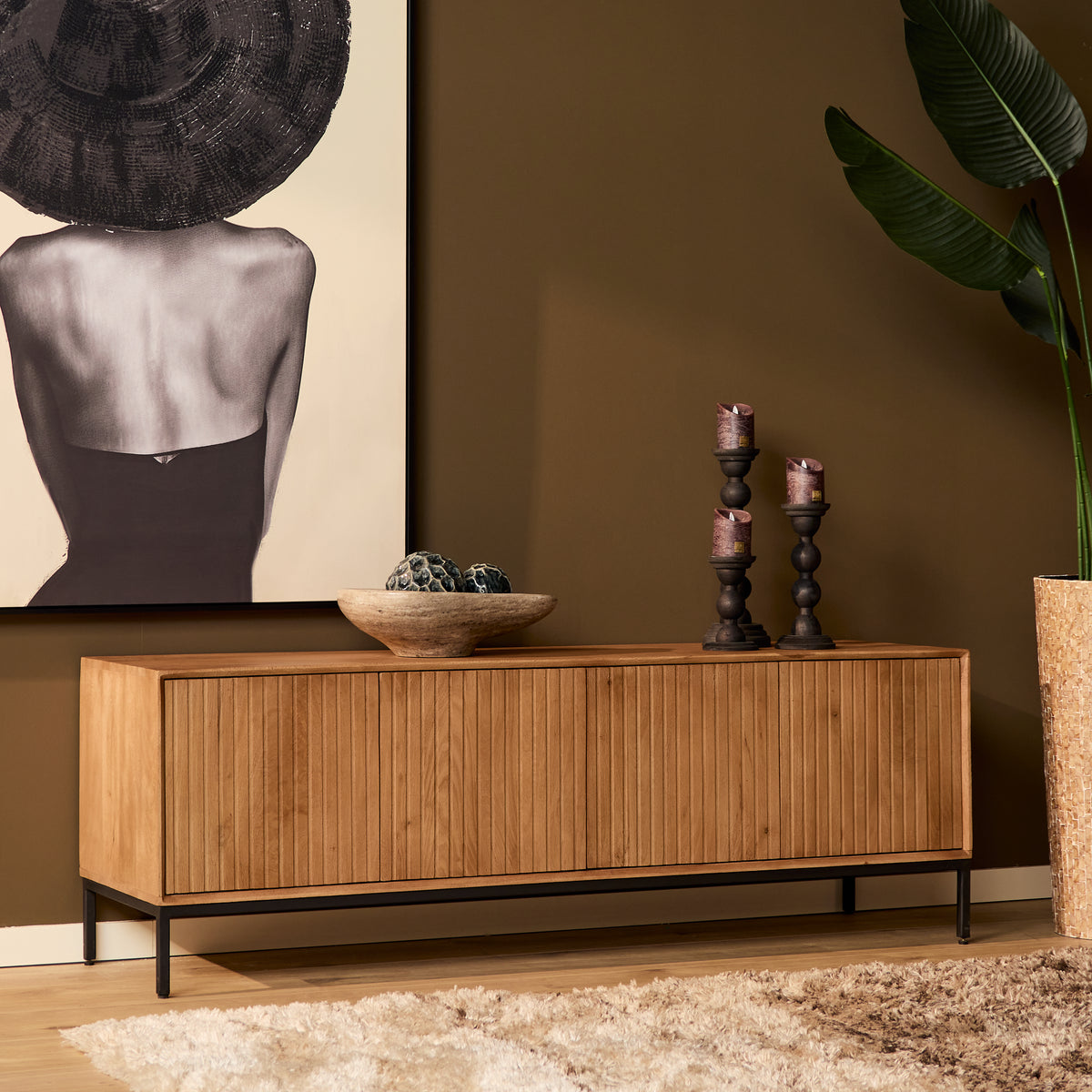 Tv meubel Madison Natural | 165 cm