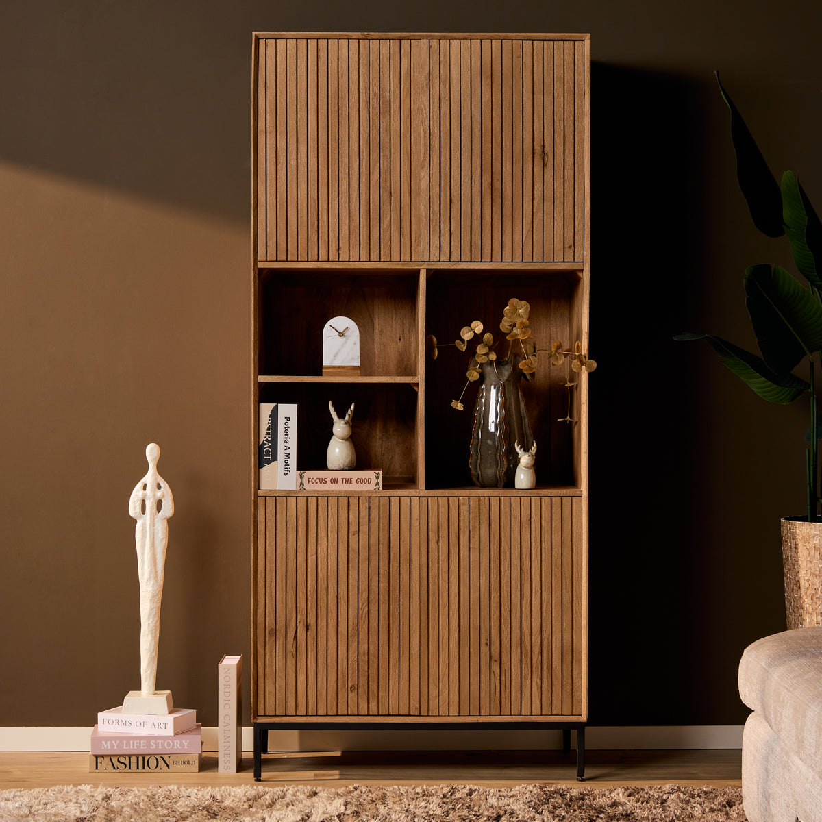 Vakkenkast Madison Natural | 90 cm