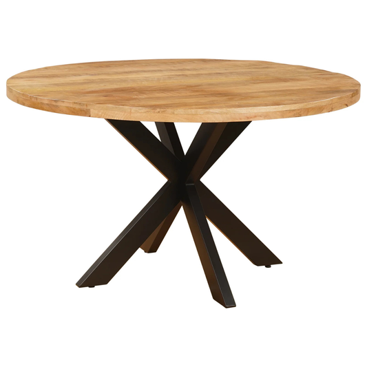 Eettafel Rond Edwin Mangohout Naturel