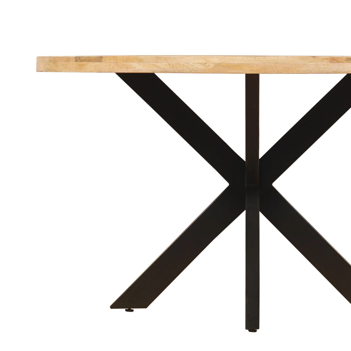 Eettafel Rond Edwin Mangohout Naturel