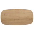 Plateau de table ovale danois en chêne Swiss Edge naturel