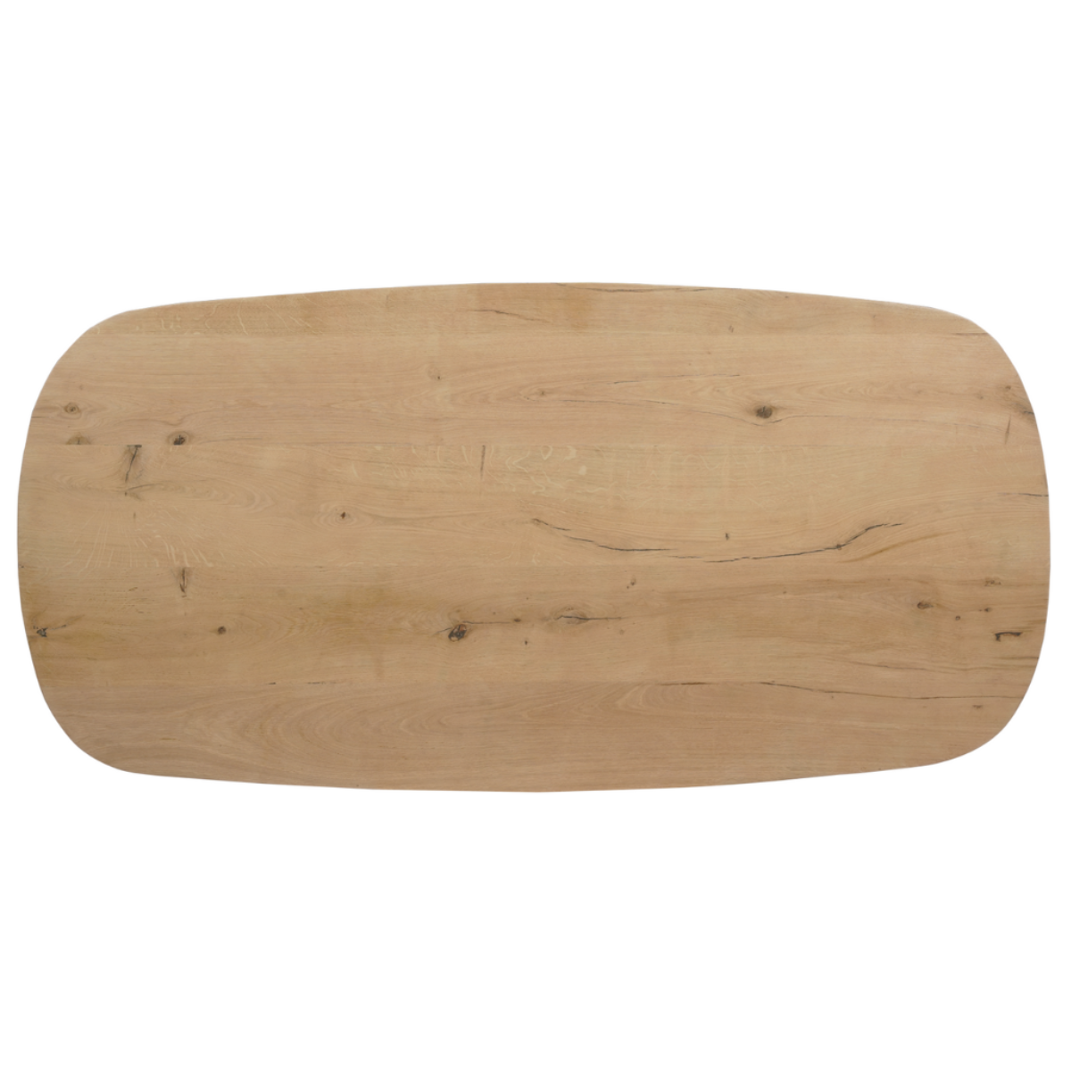 Tafelblad Deens Ovaal Eikenhout Swiss Edge Naturel
