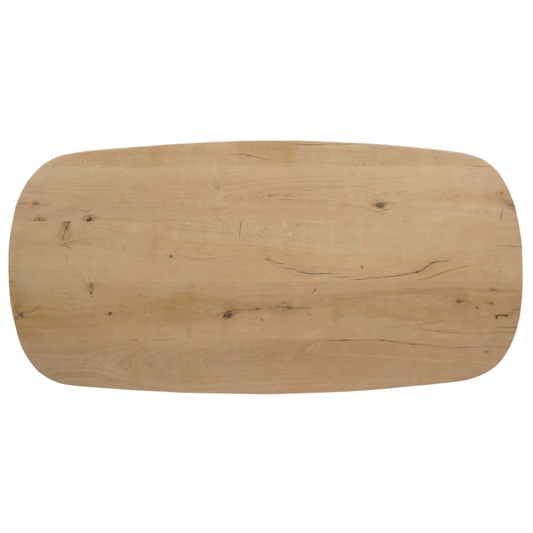 Tafelblad Deens Ovaal Eikenhout Swiss Edge Naturel