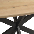 Plateau de table ovale danois en chêne Swiss Edge naturel