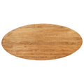 Tischplatte oval Mangoholz Swiss Edge Natur