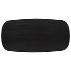 Esstisch dänisch oval Swiss Mangoholz Schwarz