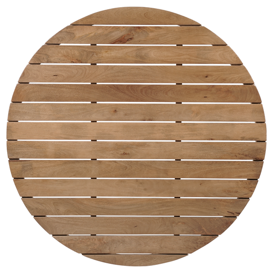 Tuintafelblad Rond Mangohout Swiss Edge Naturel