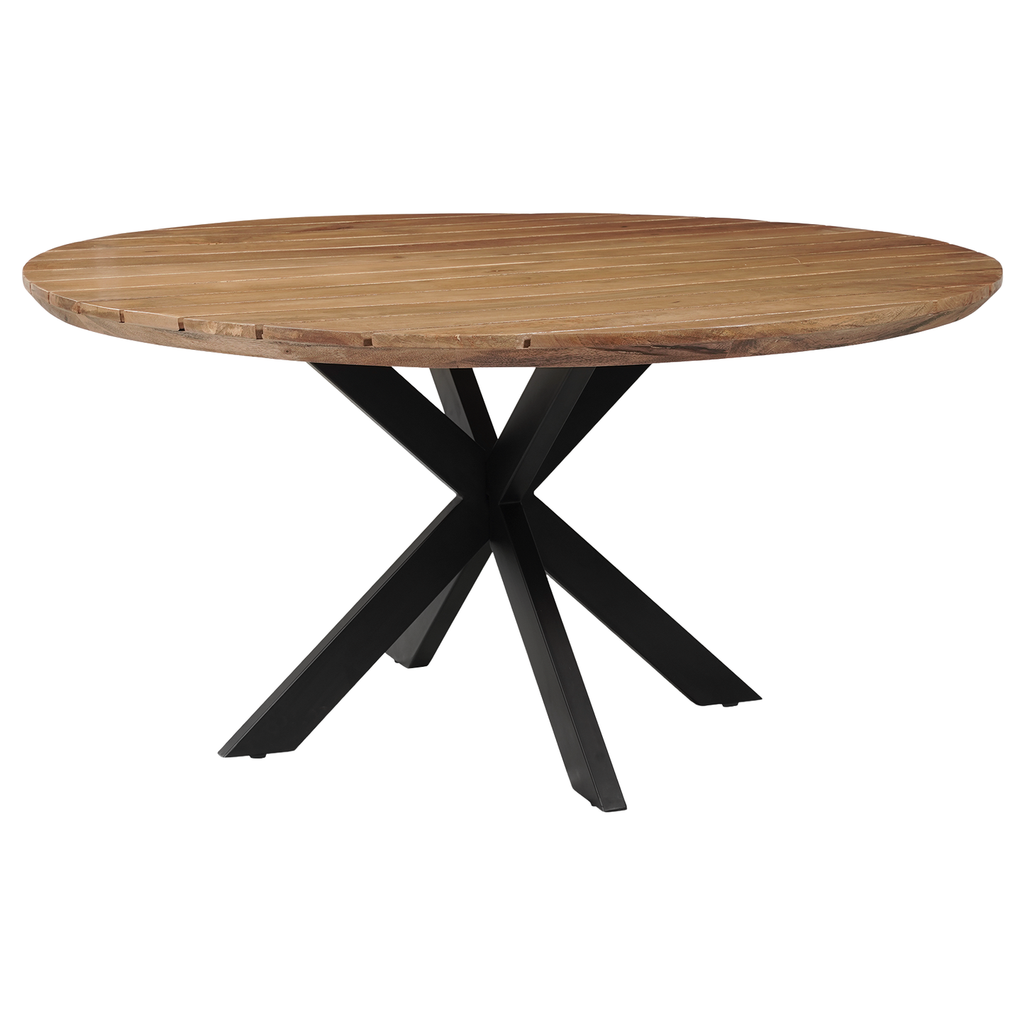Tuintafel Rond Mangohout Swiss Edge Naturel