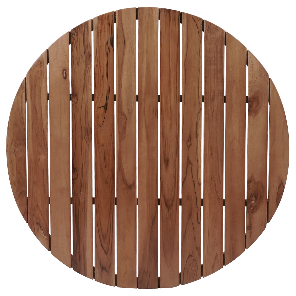 Tuintafelblad Rond Teak Swiss Edge Naturel