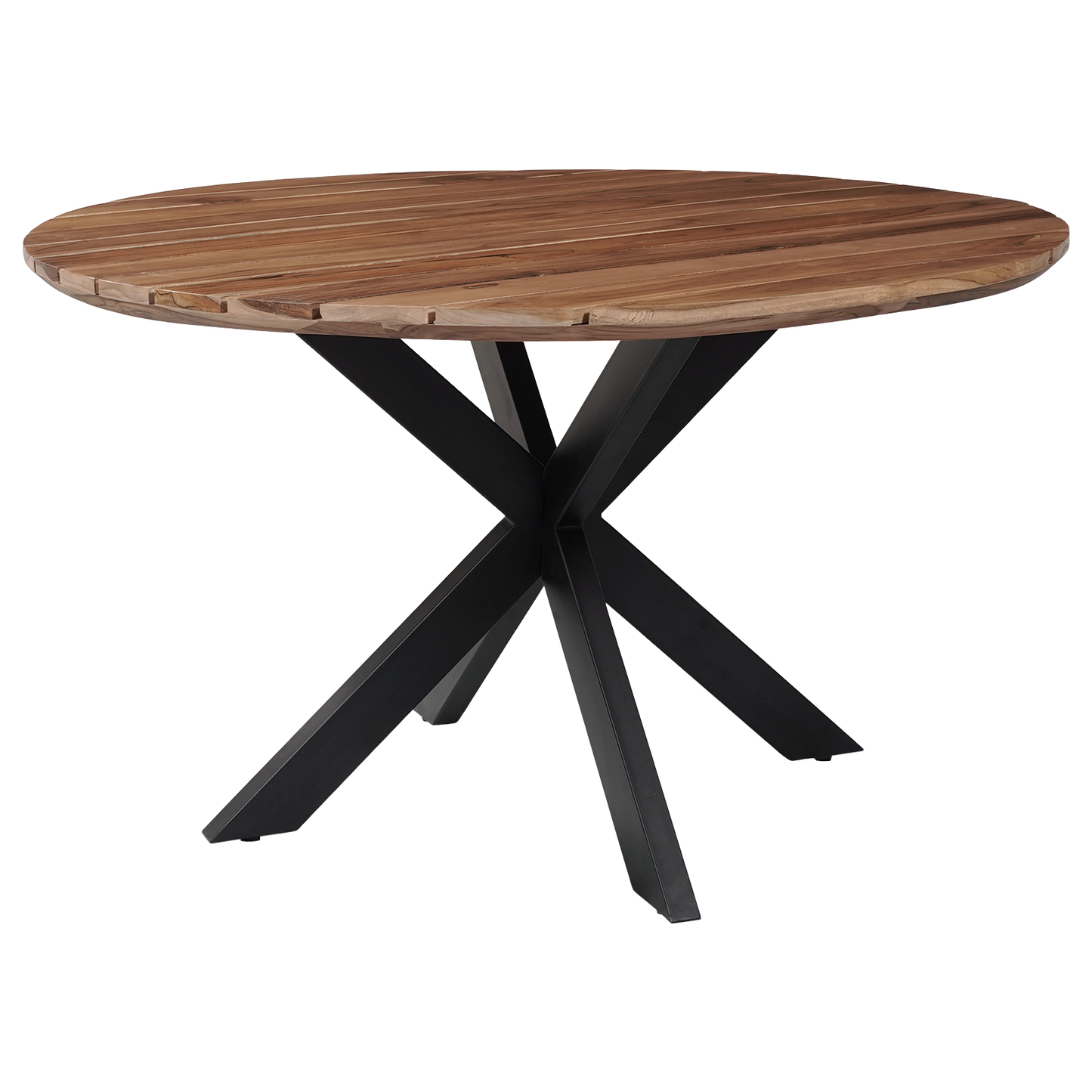 Tuintafel Rond Teak Swiss Edge Naturel