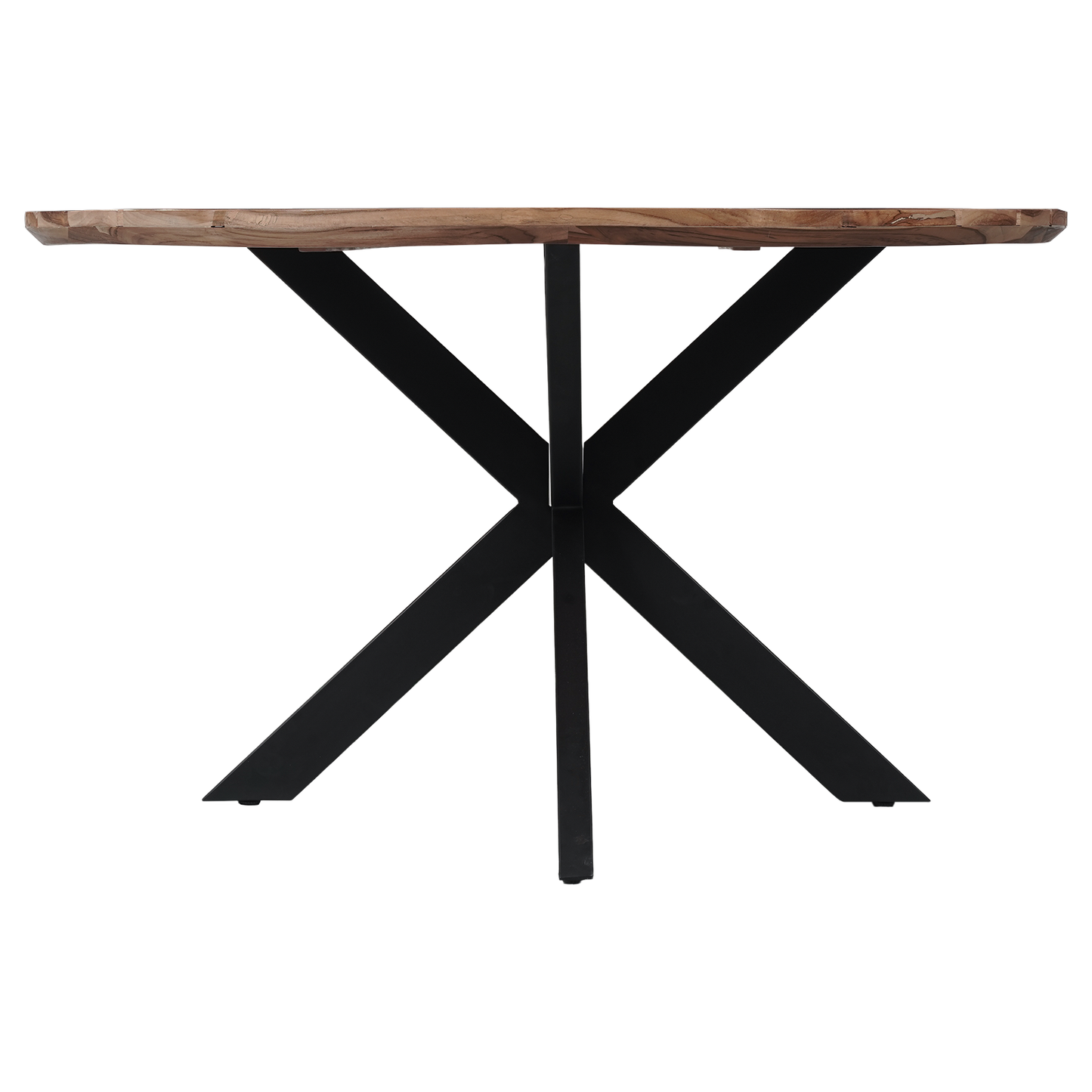 Tuintafel Rond Teak Swiss Edge Naturel