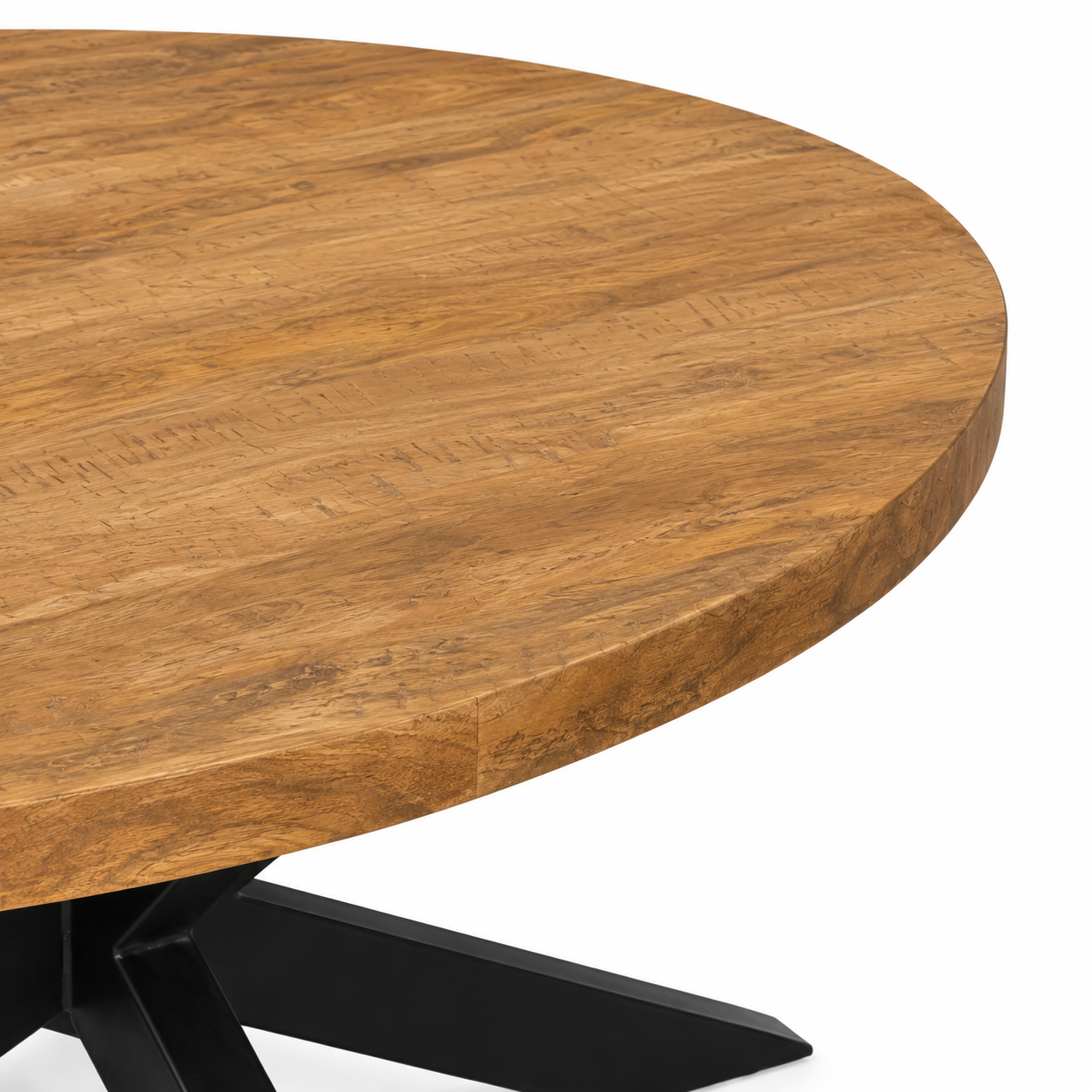Salontafel Ovaal Mangohout Naturel - 110 x 55 cm