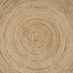 Tapis en jute rond naturel