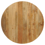 Tafel Uitschuifbaar Rond Ovaal Mangohout Naturel - 120 cm ø