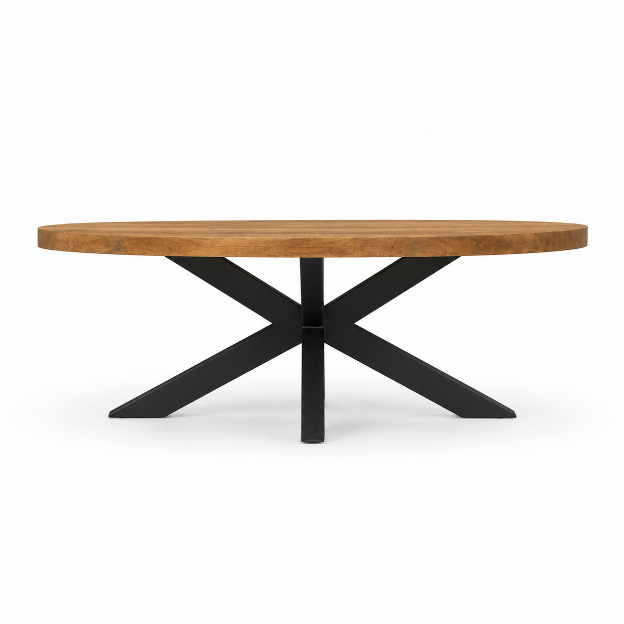Salontafel Ovaal Mangohout Naturel - 110 x 55 cm