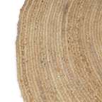 Tapis en jute rond naturel